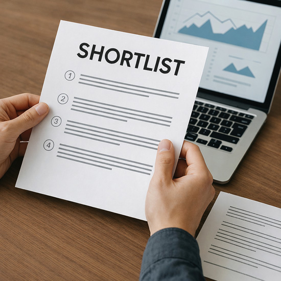 Obtener shortlist
